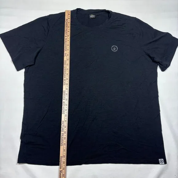 Cactus Outdoor New Zealand Merino Wool Blend Black Short Sleeve T-Shirt Mens 3XL - Picture 5 of 8